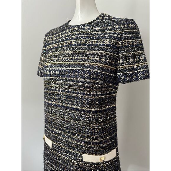 NWT Valentino Garavani Tweed Party Mini Dress with Pockets Size US 2 $5000 - Picture 6 of 12